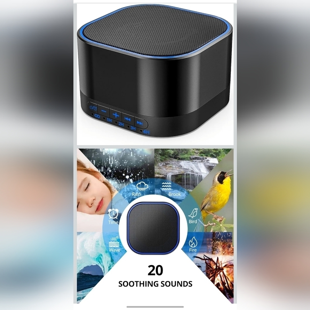 Magic Black Portable Speaker with Nature Sounds